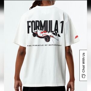 Formula 1 x PacSun Pinnacle Oversized T-Shirt. Size Medium. New.The Formula 1